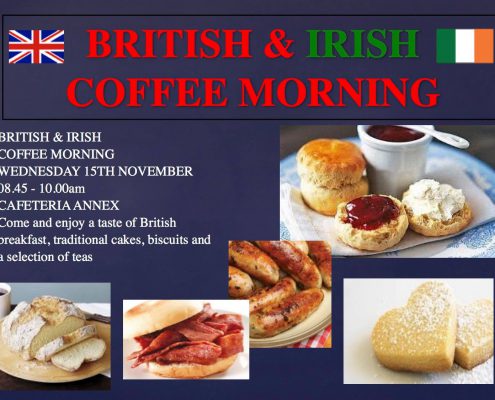 international school international coffee morning British coffee morning